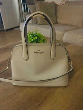 kate spade New York light gray Small Dome Satchel